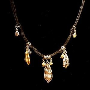 Leaf Necklace & Earrings Set